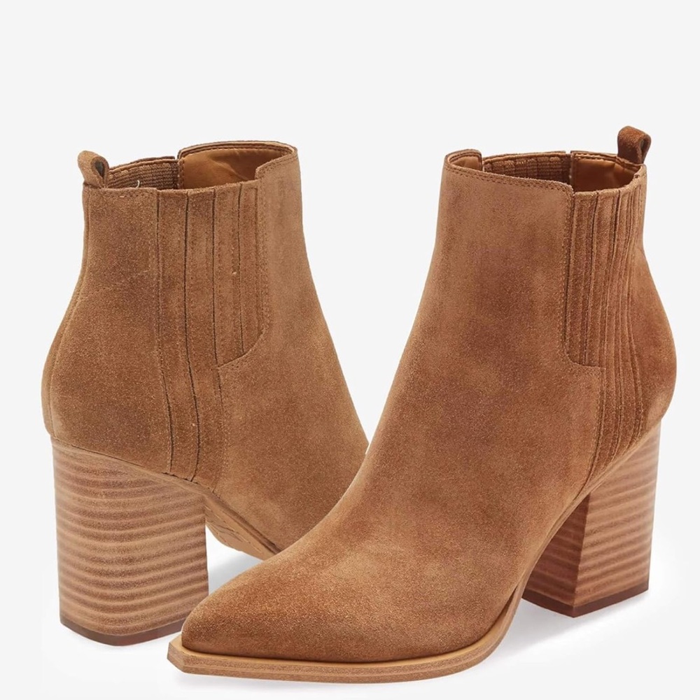 Mark Fischer Tan Suede Ankle Boots